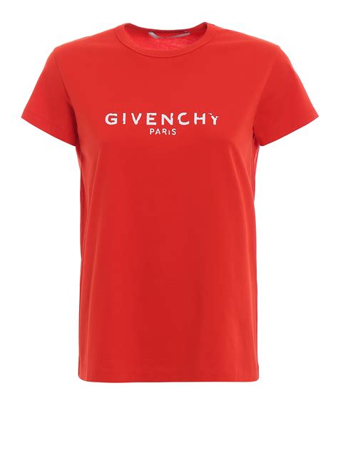 givenchy t shirt womens red|givenchy cropped t shirt.